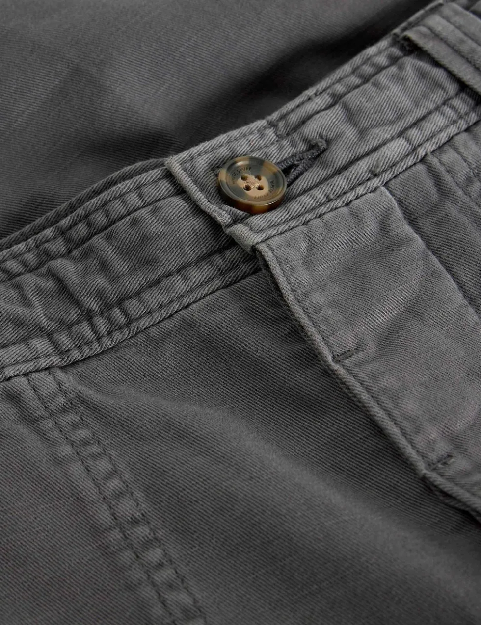 Loose Fit Pure Cotton Cargo Trousers