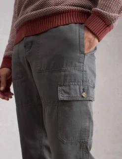 Loose Fit Pure Cotton Cargo Trousers