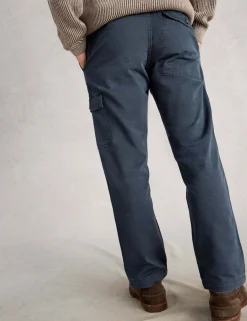 Loose Fit Pure Cotton Cargo Trousers