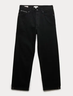 Loose Fit Pure Cotton Japanese Selvedge Jeans