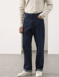 Loose Fit Pure Cotton Japanese Selvedge Jeans