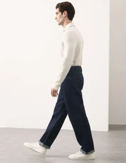 Loose Fit Pure Cotton Japanese Selvedge Jeans