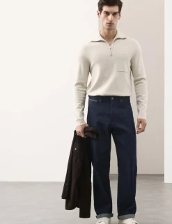 Loose Fit Pure Cotton Japanese Selvedge Jeans