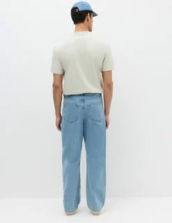 Loose Fit Pure Cotton Rigid Jeans