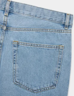 Loose Fit Pure Cotton Rigid Jeans