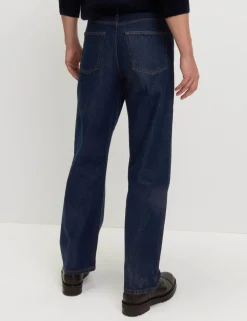Loose Fit Pure Cotton Rigid Jeans