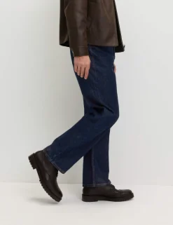 Loose Fit Pure Cotton Rigid Jeans