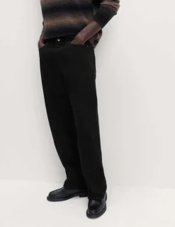 Loose Fit Pure Cotton Rigid Jeans