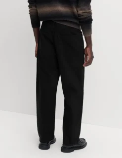 Loose Fit Pure Cotton Rigid Jeans
