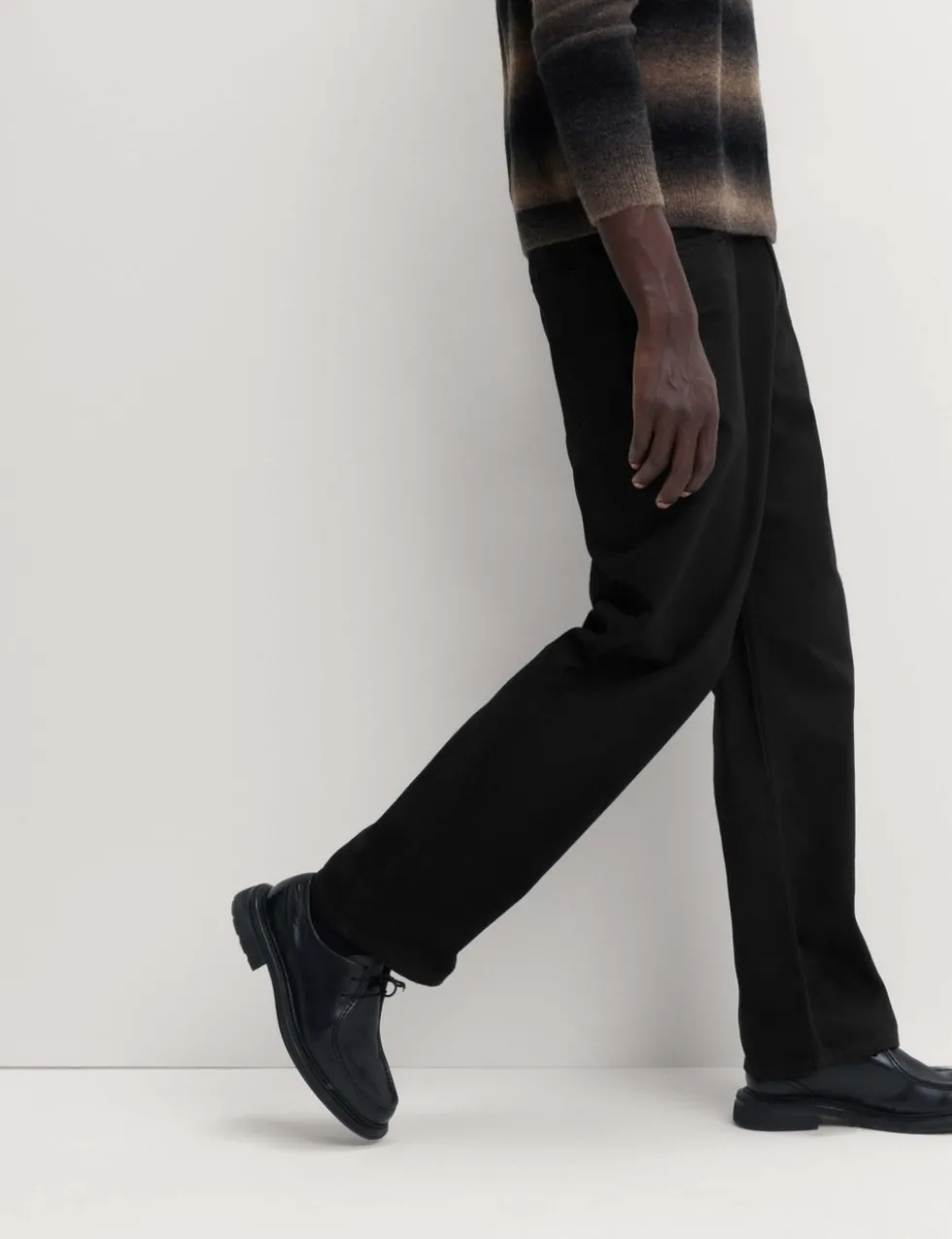 Loose Fit Pure Cotton Rigid Jeans
