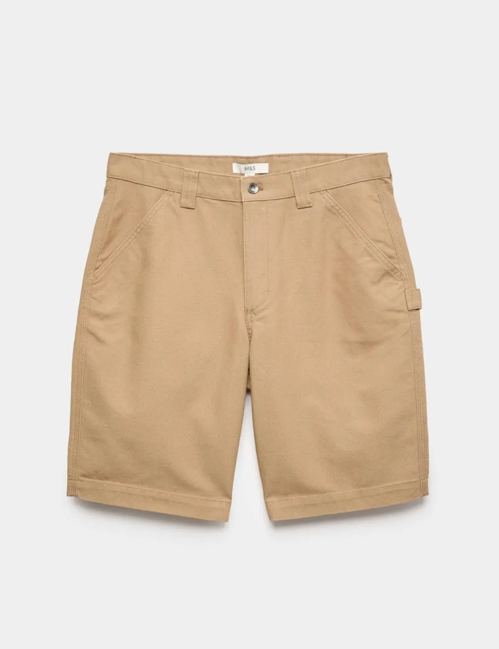 Loose Fit Pure Cotton Utility Shorts