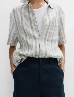 Loose Fit Pure Linen Chino Shorts