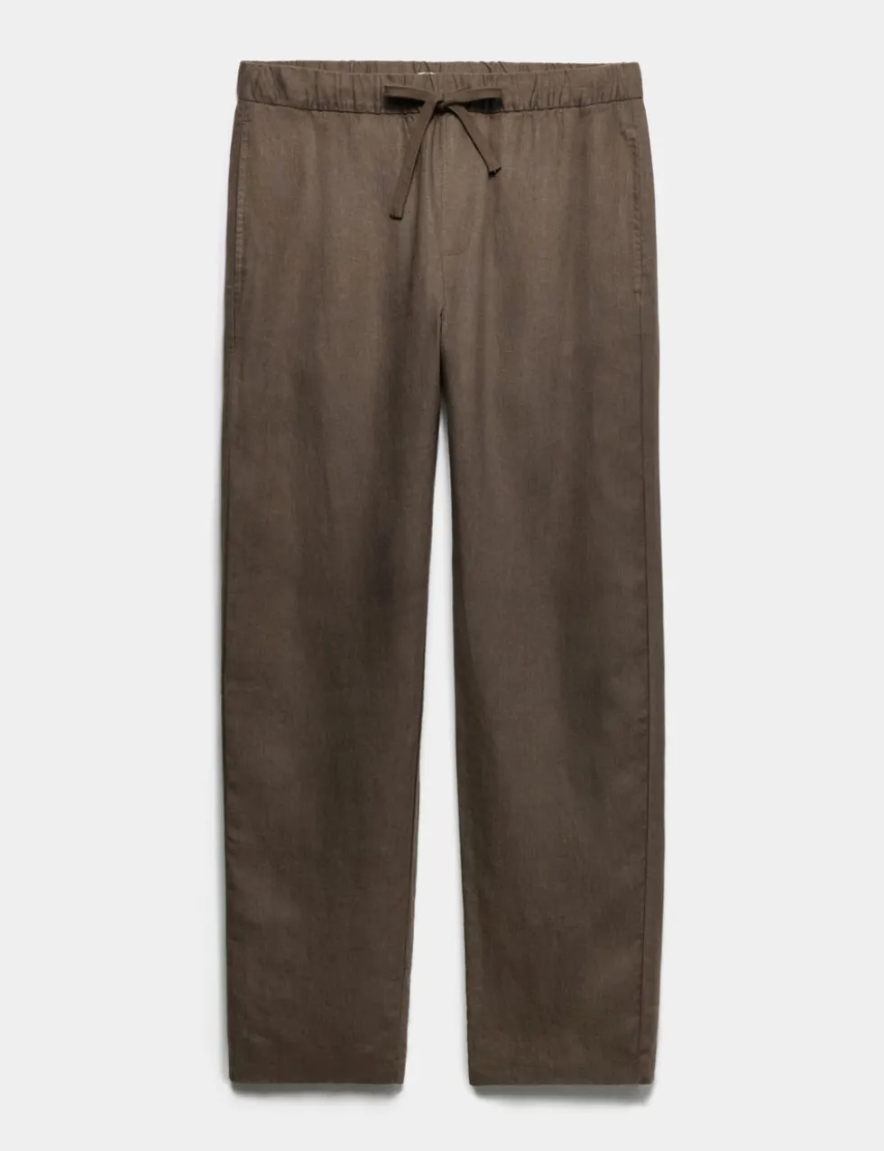 Loose Fit Pure Linen Elasticated Waist Trousers
