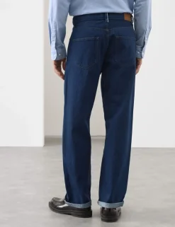 Loose Fit Rigid Pure Cotton Selvedge Jeans