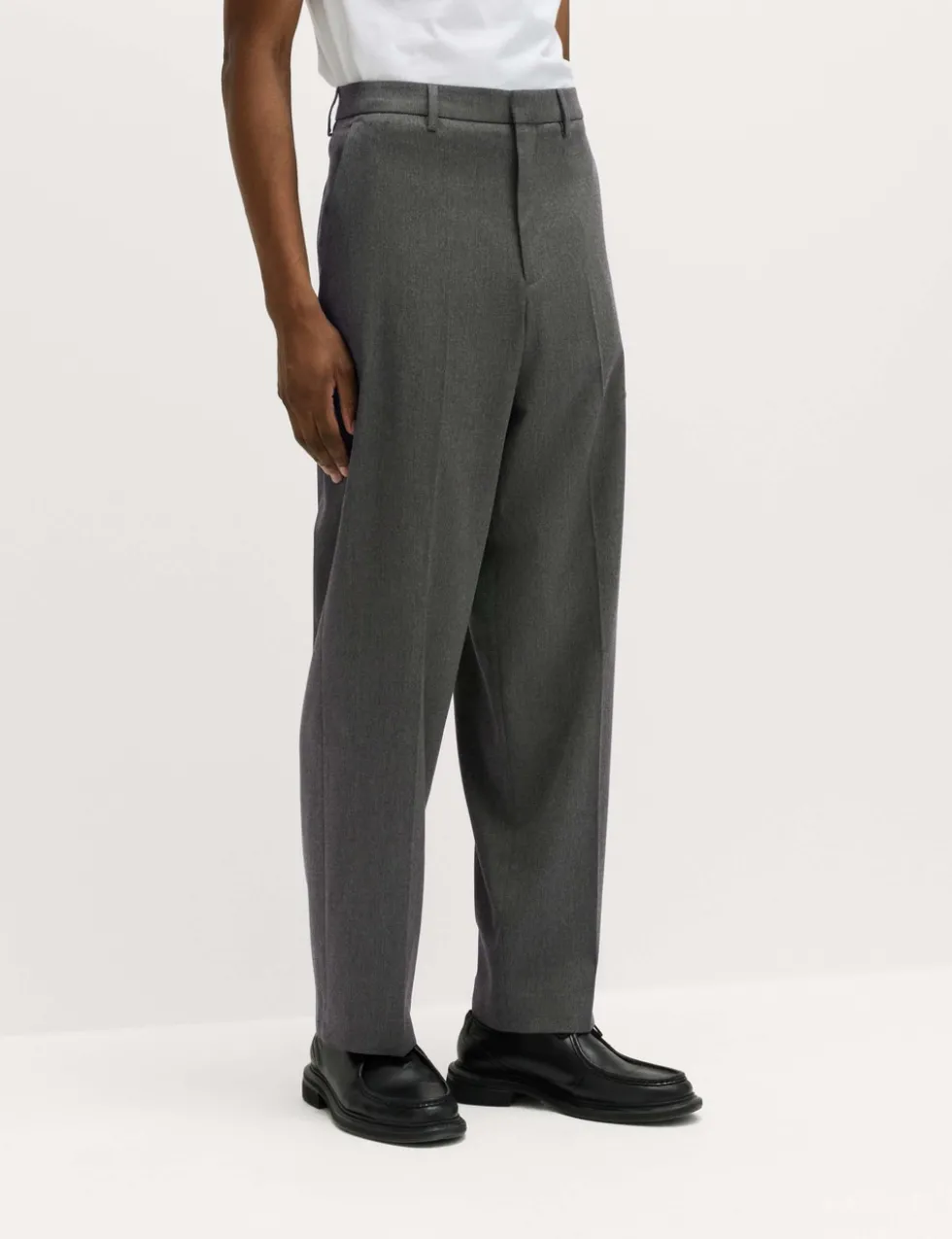Loose Fit Smart Stretch Trousers