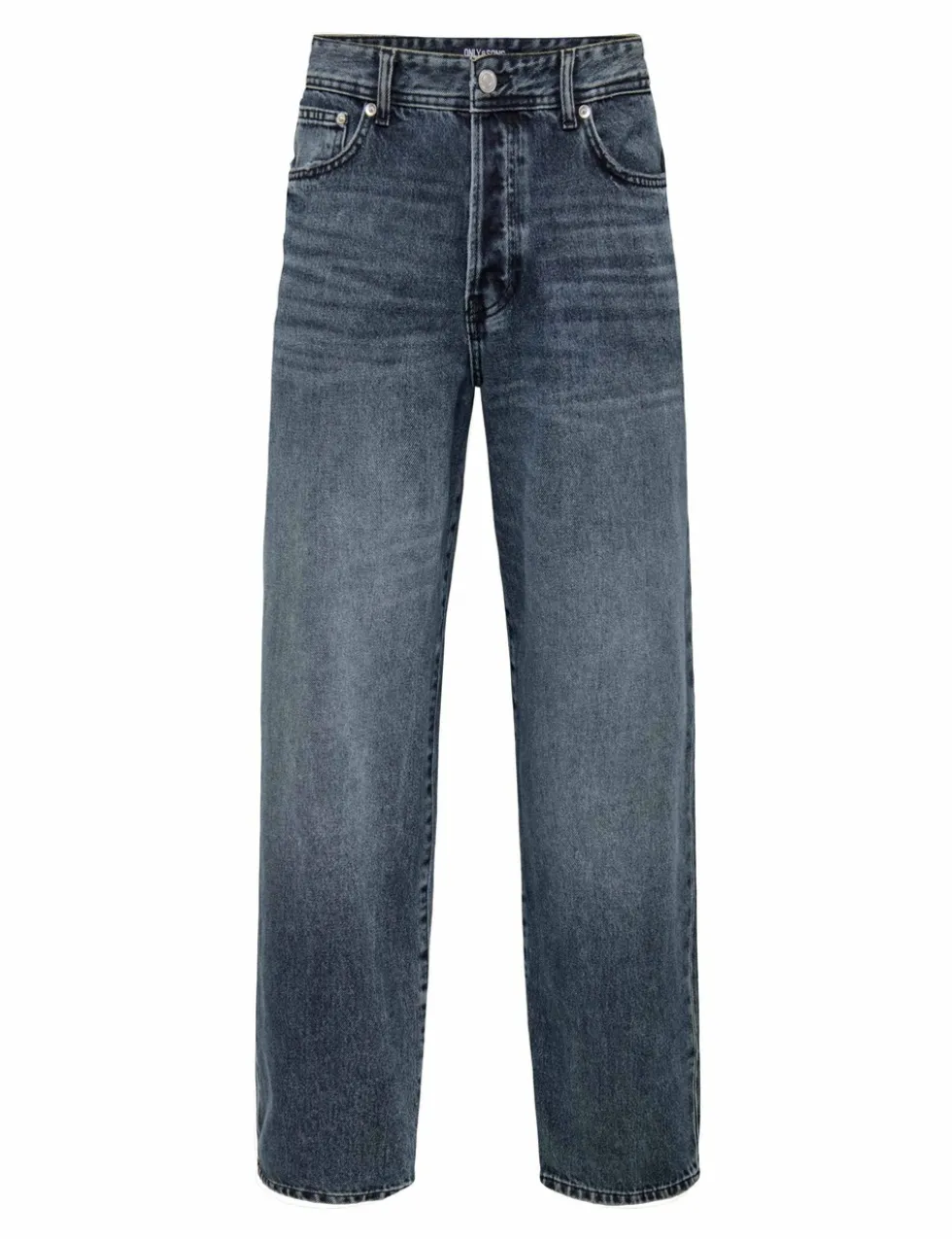 Loose Fit Vintage Wash Rigid Jeans