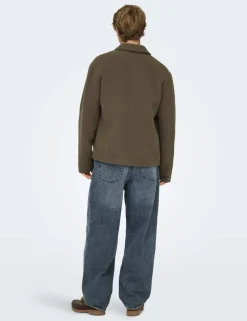 Loose Fit Vintage Wash Rigid Jeans