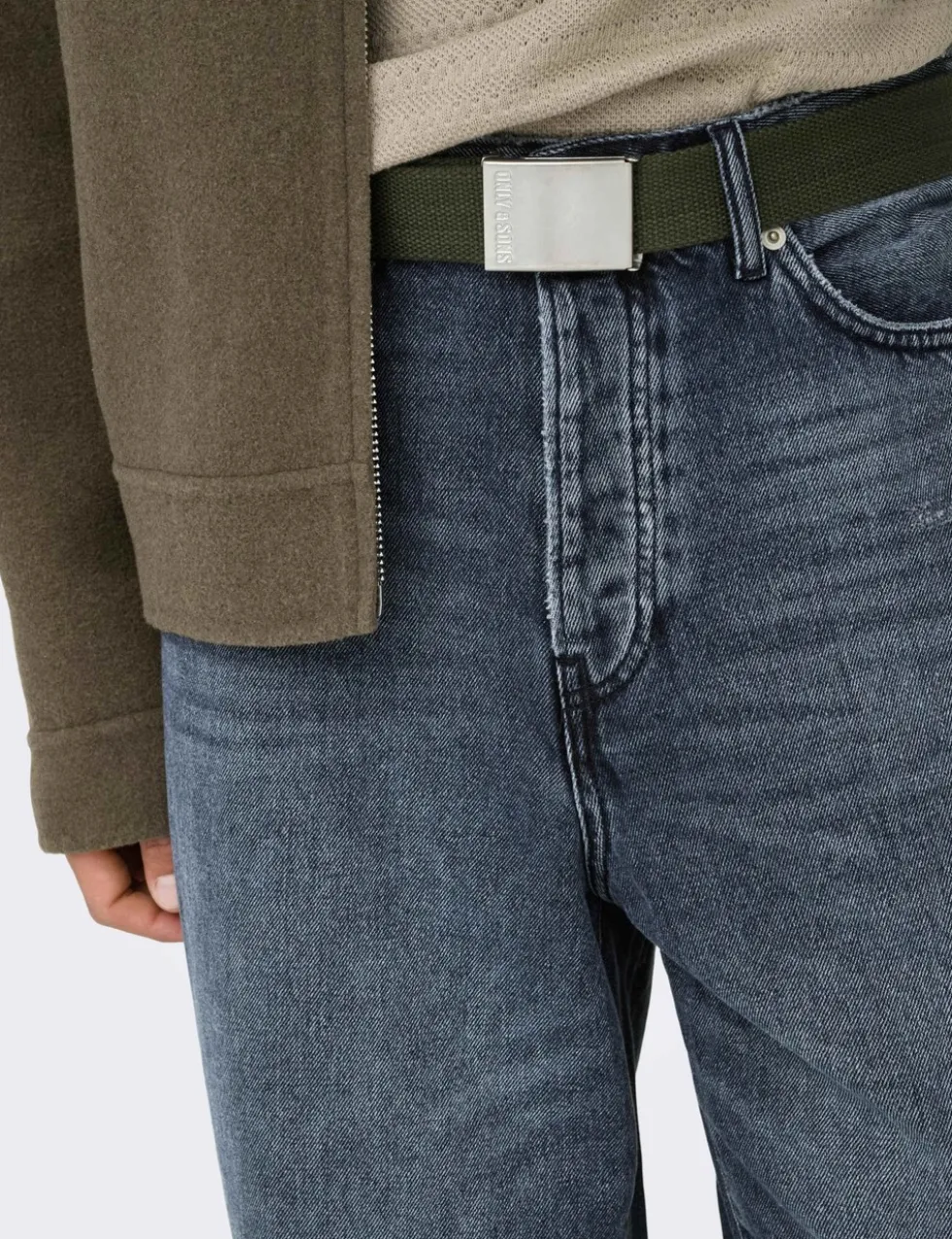 Loose Fit Vintage Wash Rigid Jeans