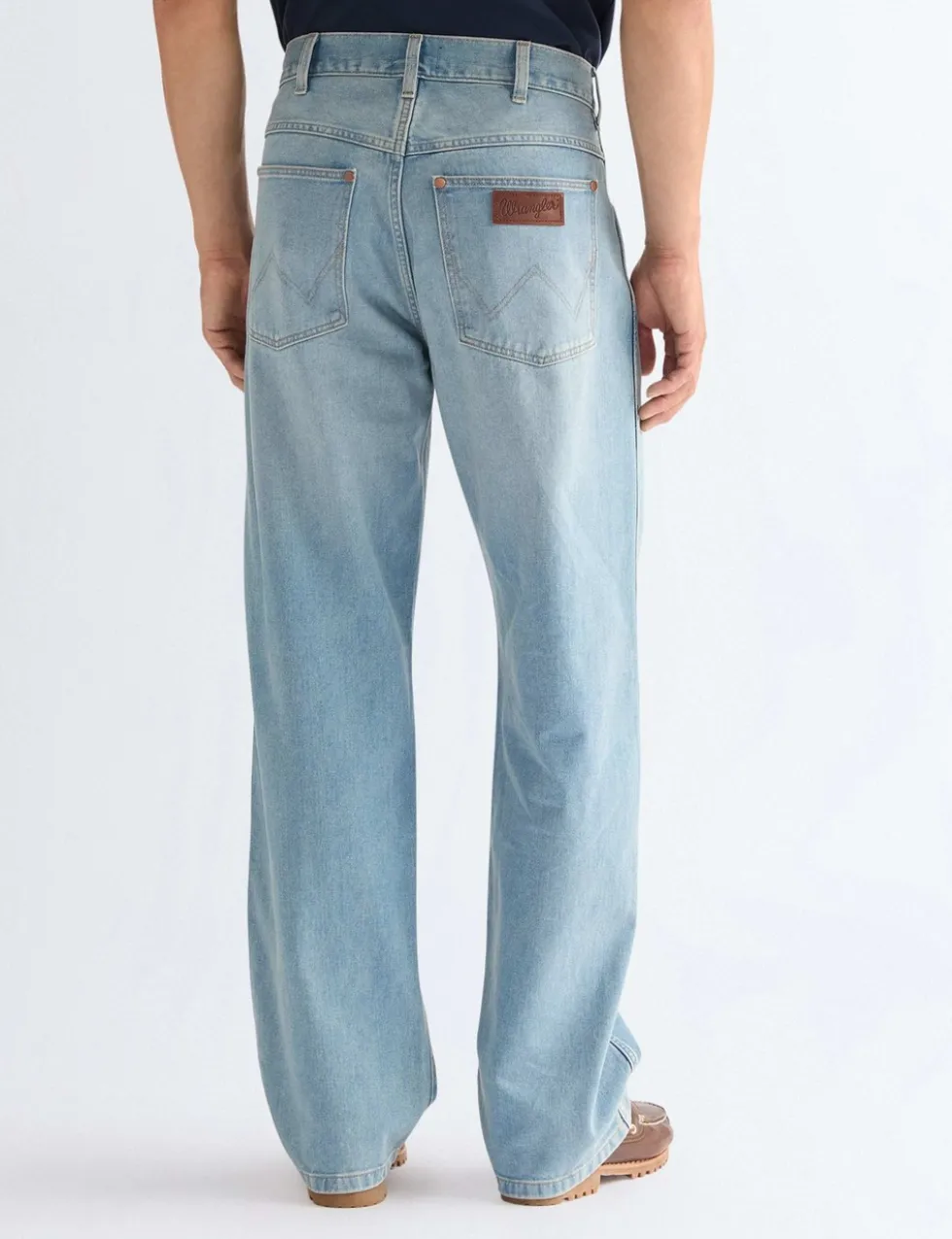 Loose Straight Fit Pure Cotton Jeans