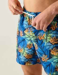 Loras Floral Quick Dry Pocketed Swim Shorts