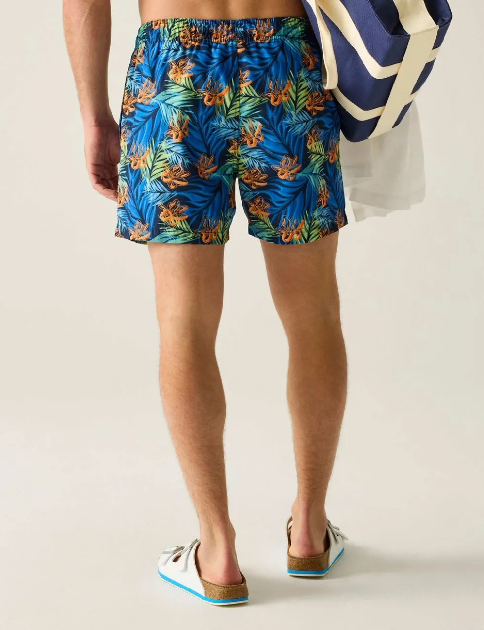 Loras Floral Quick Dry Pocketed Swim Shorts
