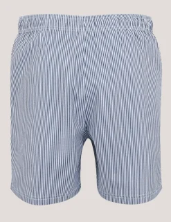 Loras Pocketed Quick Dry Striped Swim Shorts