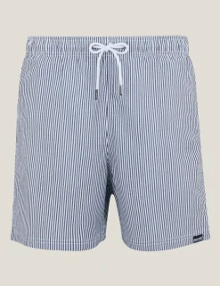 Loras Pocketed Quick Dry Striped Swim Shorts