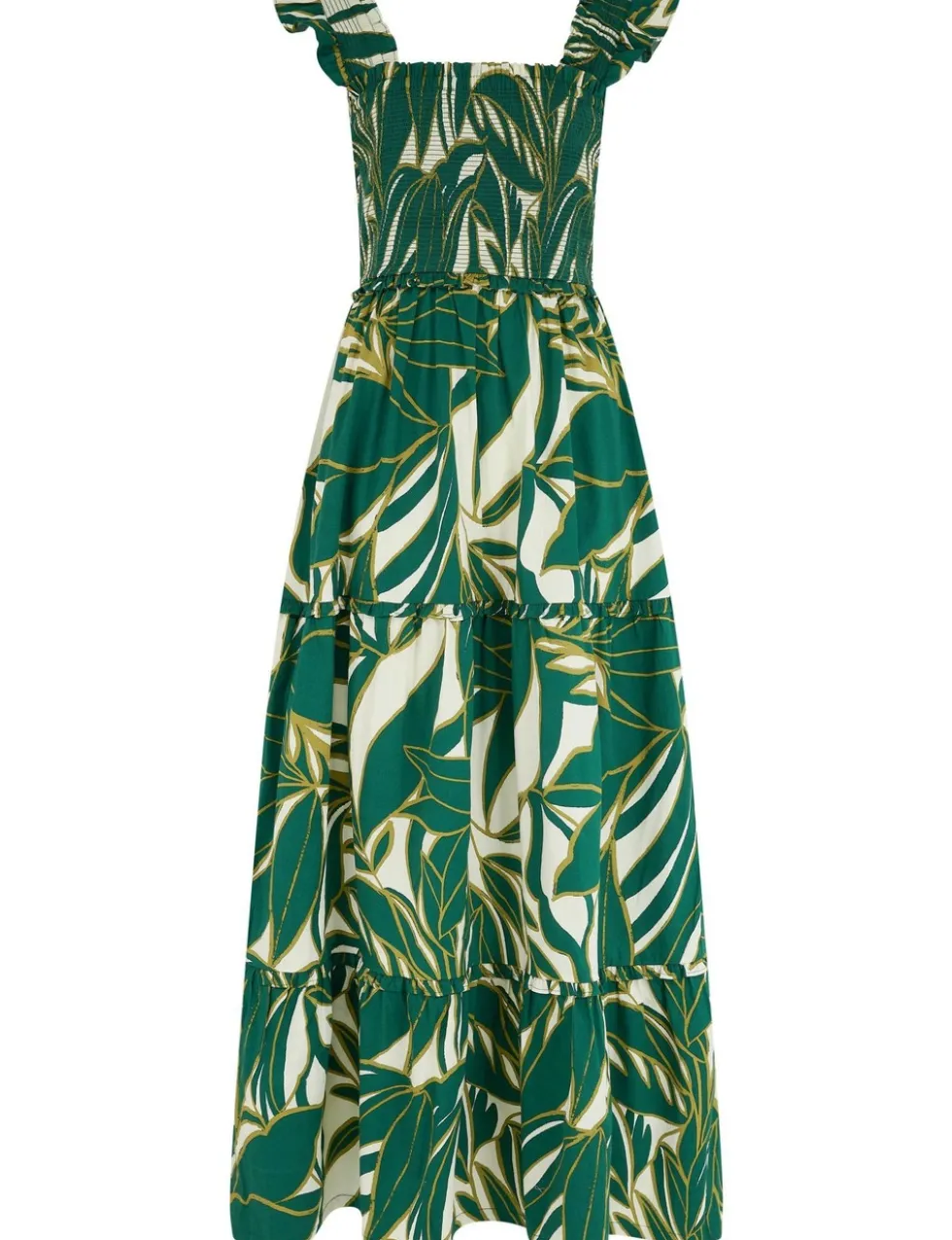 Lucy Cotton Poplin Tiered Maxi Dress