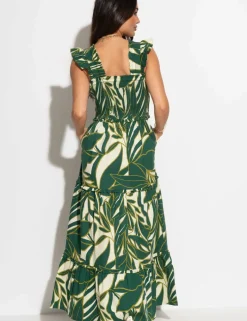 Lucy Cotton Poplin Tiered Maxi Dress
