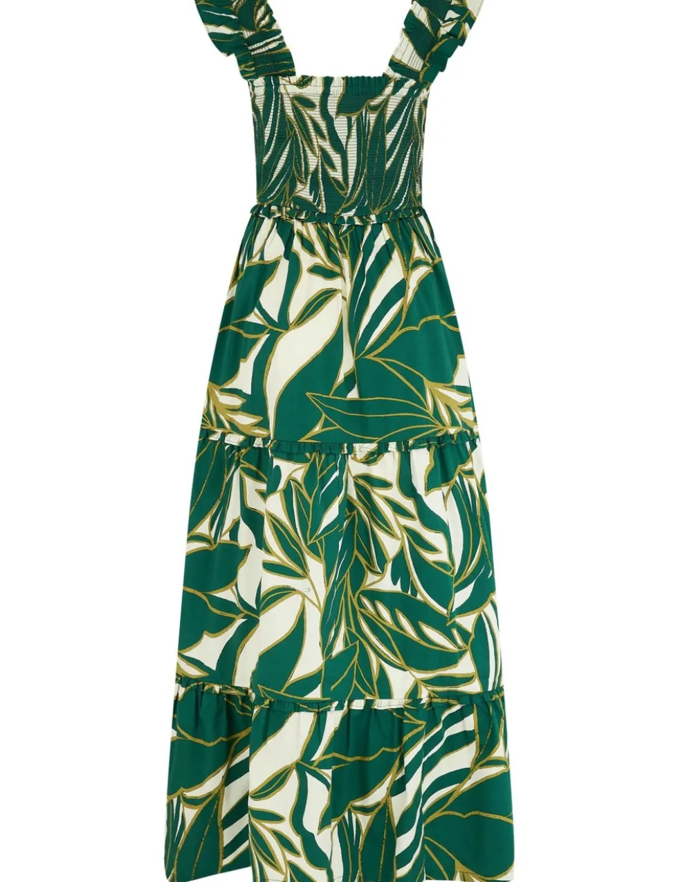 Lucy Cotton Poplin Tiered Maxi Dress