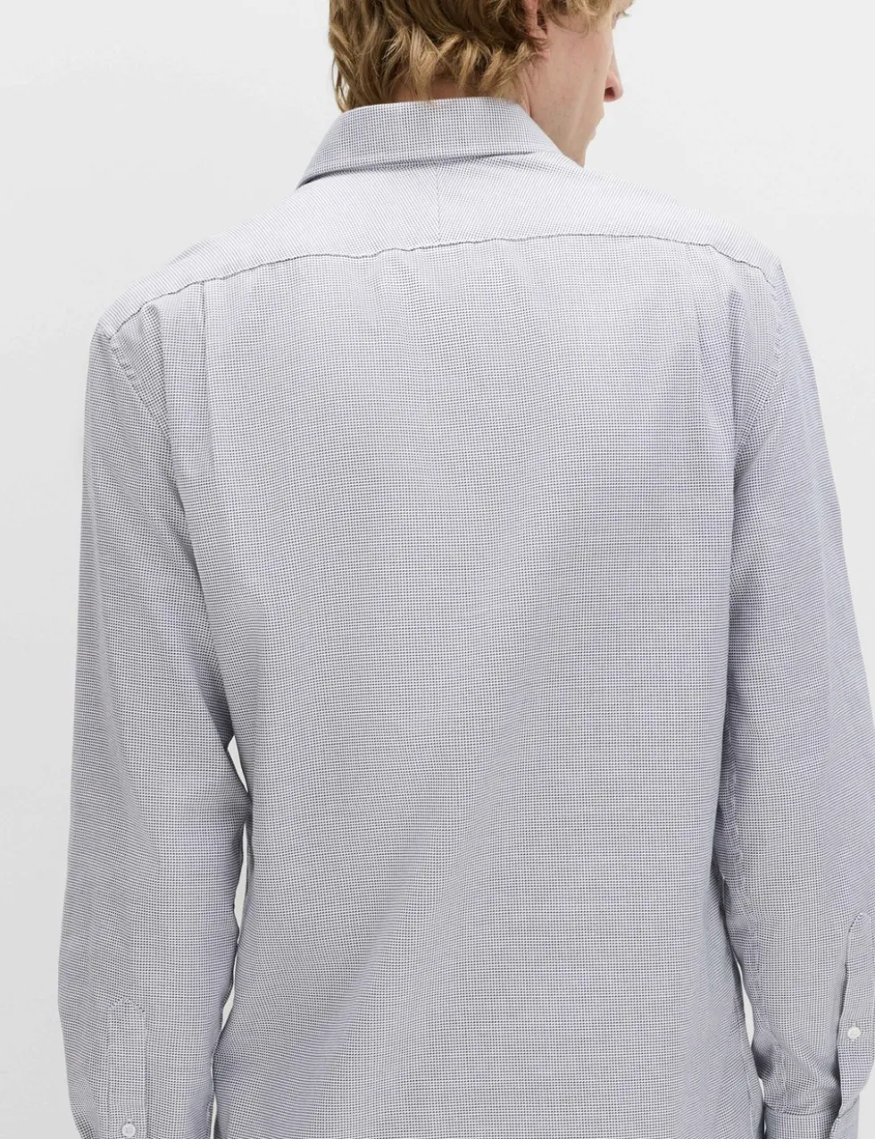 Luxury Cotton Easy Iron Slim Fit Textured Shirt