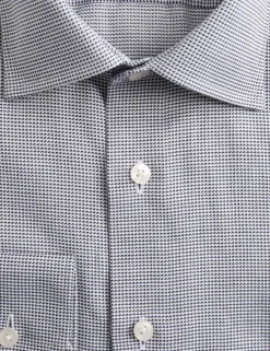 Luxury Cotton Easy Iron Slim Fit Textured Shirt