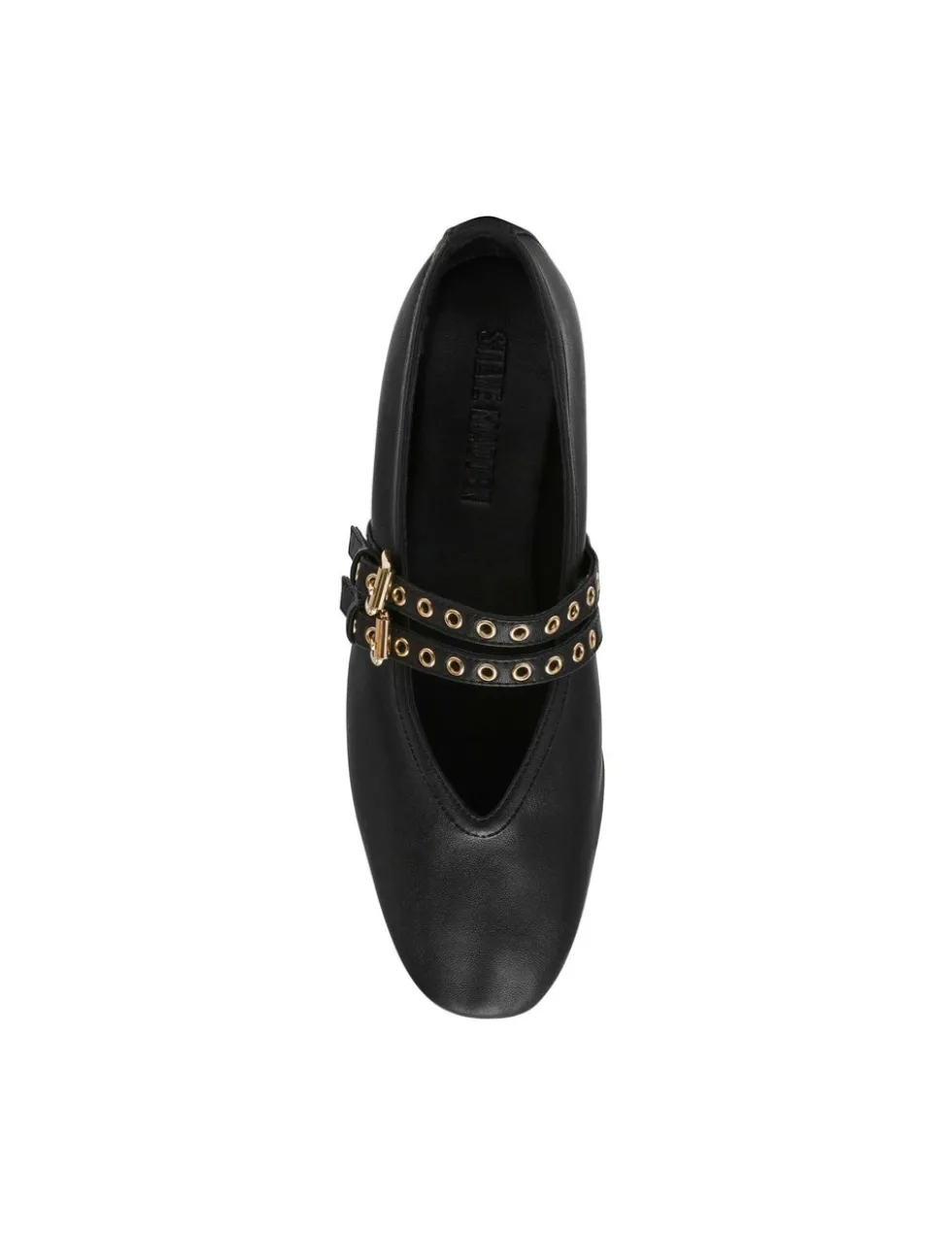 Lydia Suede Buckle Flat Pumps