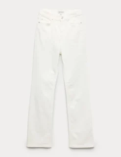Lyocell Blend High Waisted Flared Jeans