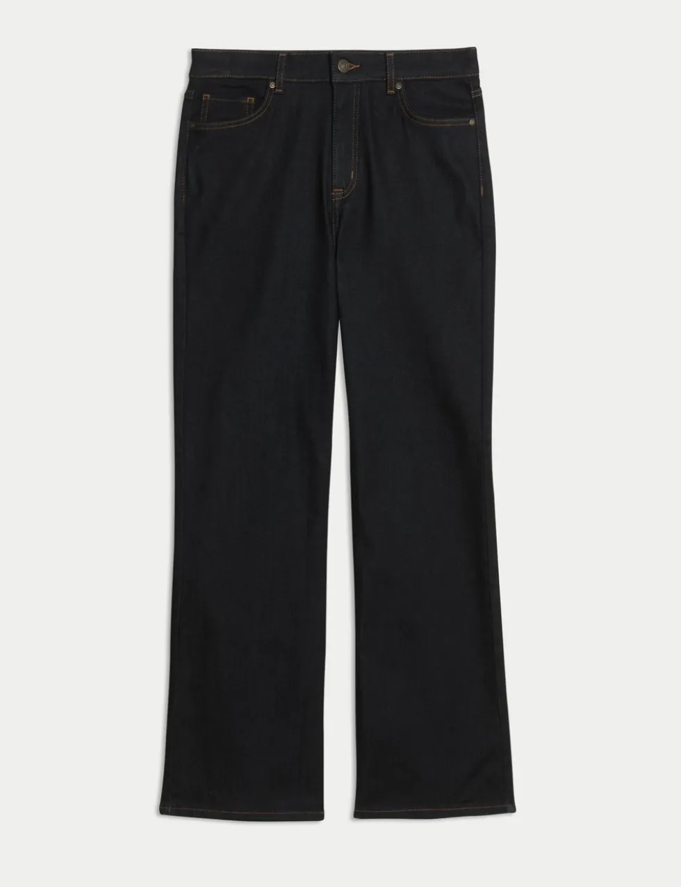 Lyocell Blend High Waisted Flared Jeans
