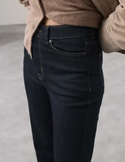 Lyocell Blend High Waisted Flared Jeans