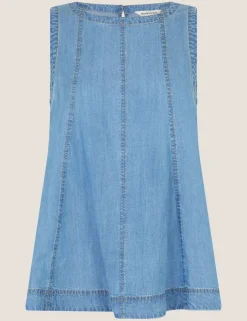 Lyocell Denim Tank Top