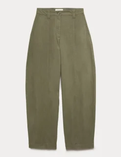 Lyocell Rich Barrel Trousers