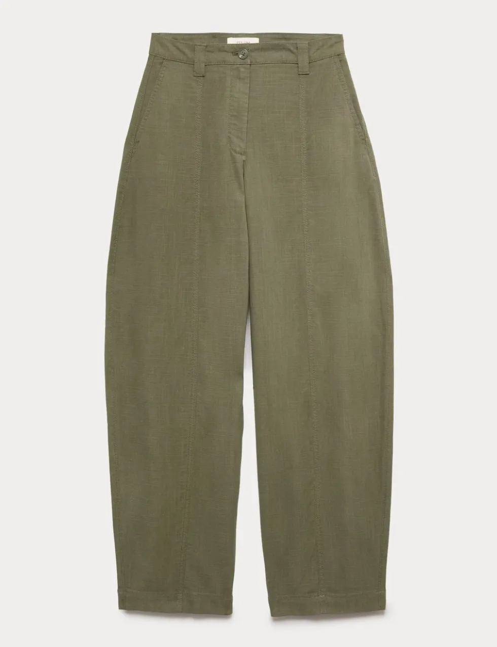 Lyocell Rich Barrel Trousers