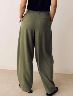 Lyocell Rich Barrel Trousers