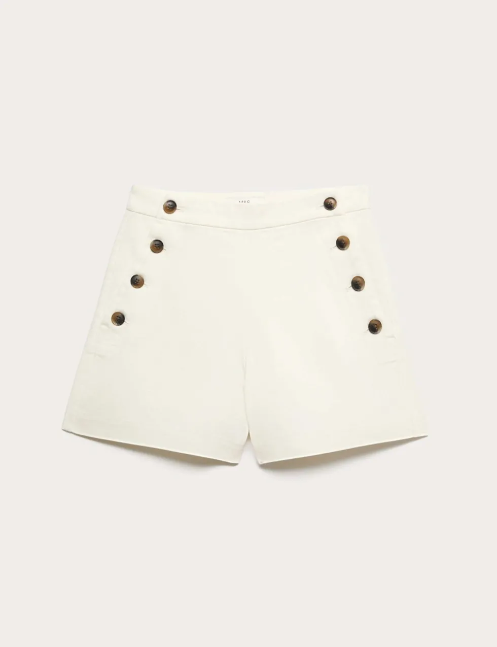 Lyocell Rich Button Detail Shorts