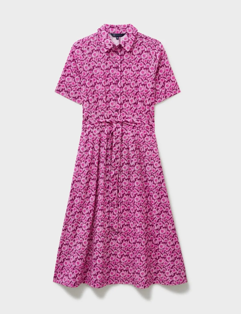 Lyocell Rich Floral Midi Shirt Dress