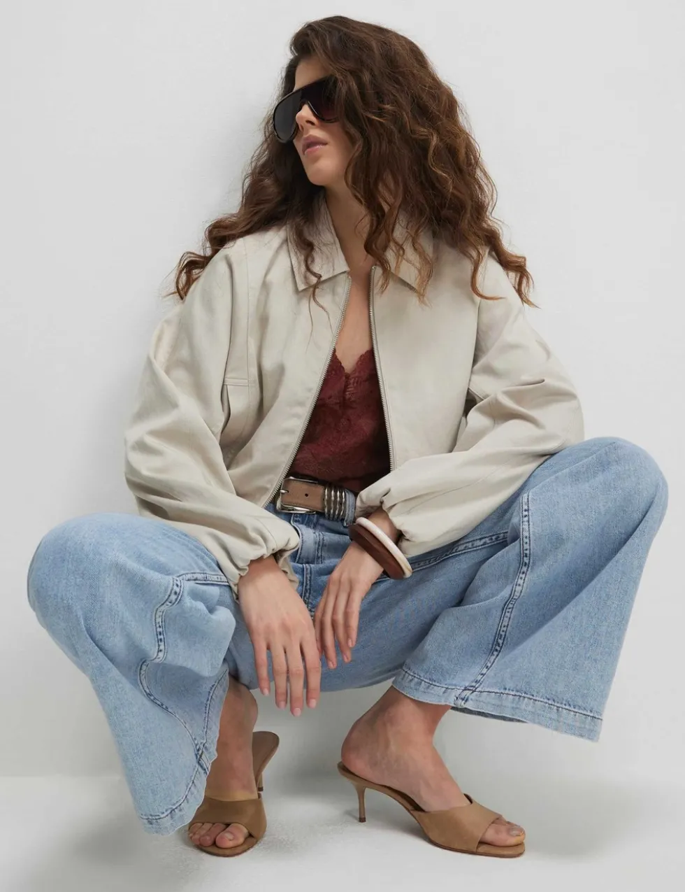 Lyocell™ Rich Oversized Harrington Jacket