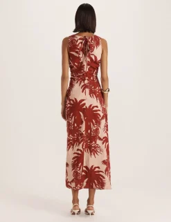 Lyocell Rich Printed Midi Tea Dress