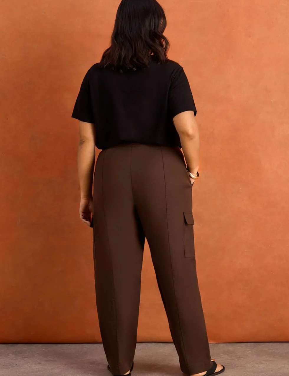Lyocell Rich Utility Straight Leg Trousers