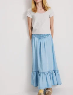 Lyocell Shirred Maxi Skirt (6-16 Yrs)