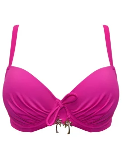 Madrid Wired Ruched Plunge Bikini Top (B-G)