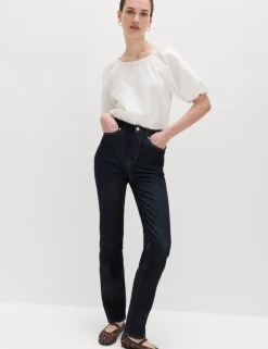 Magic Shaping High Waisted Straight Leg Jeans