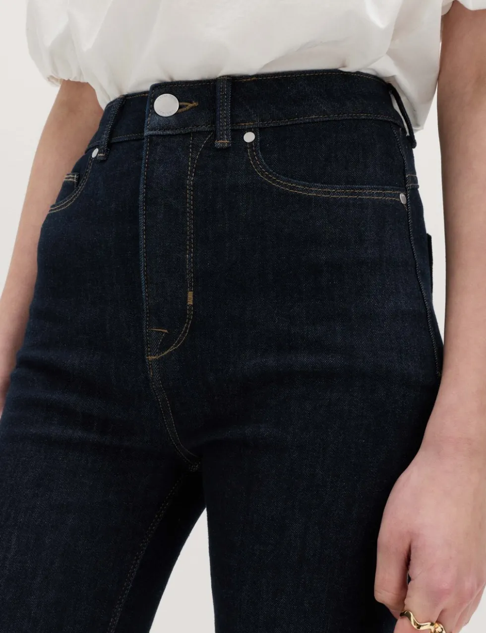 Magic Shaping High Waisted Straight Leg Jeans