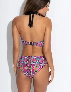Maldives Printed High Leg Bikini Bottoms